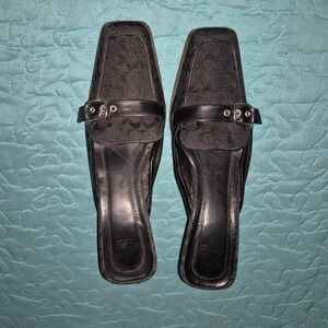 Coach Women's Black Mules